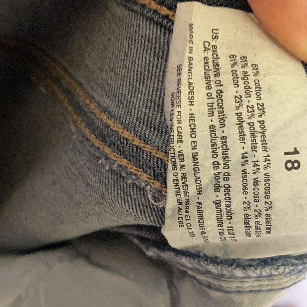 Gloria Vanderbilt Amanda Capri jean classic rise size 18 - Picture 17 of 17